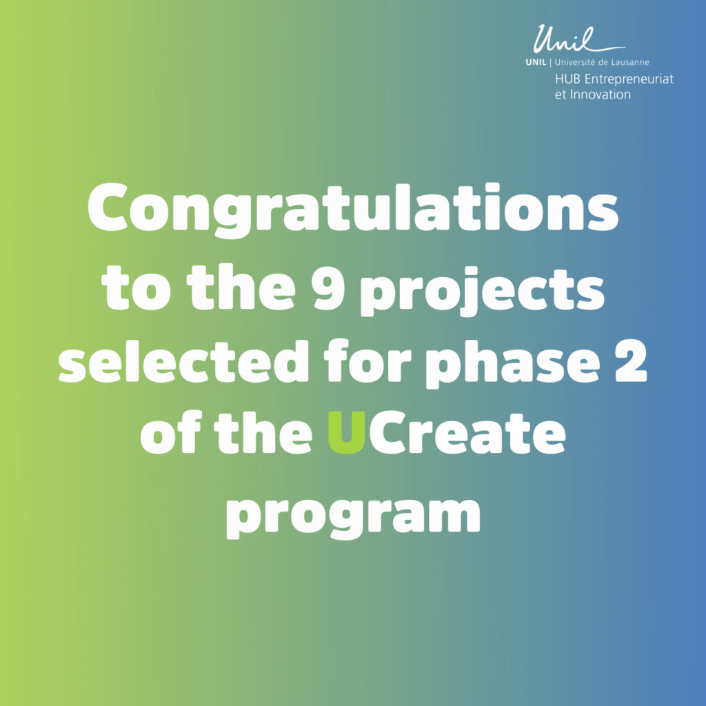 Discover the 9 projects selected for phase 2 of our UCreate program