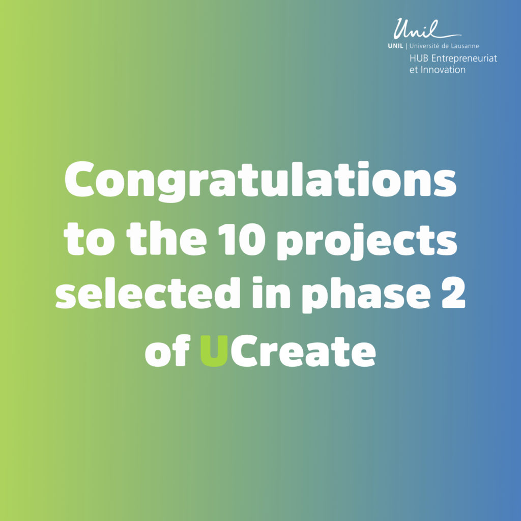 Discover the 10 projects selected for phase 2 of our UCreate programme