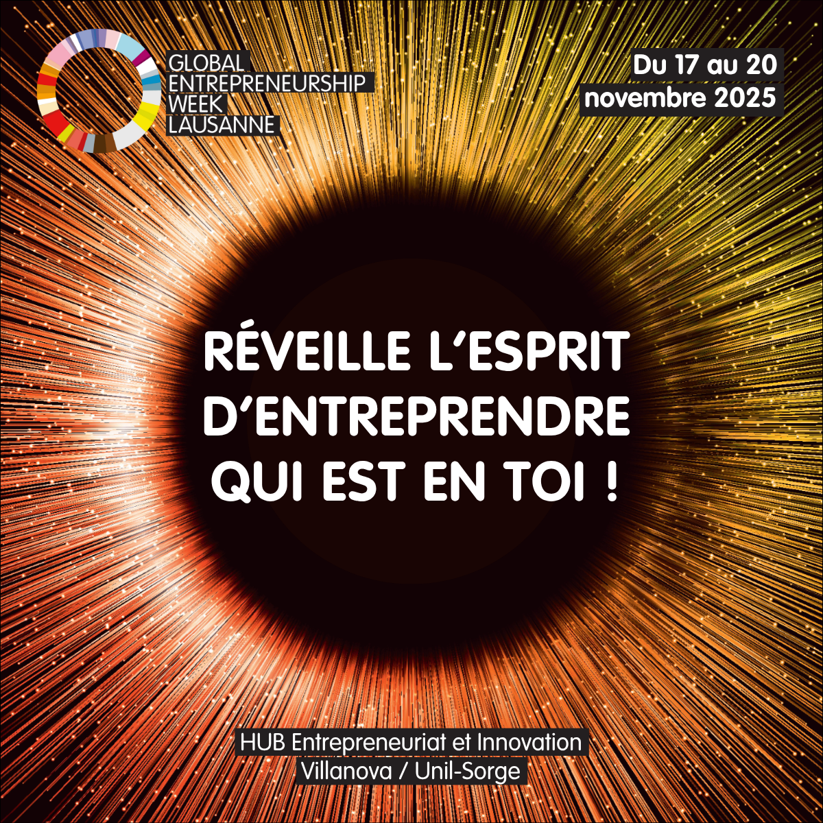 La Global Entrepreneurship Week revient à Lausanne !