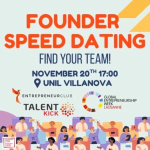 ⌚ 17:00 – 18:30 · Founder speed dating
